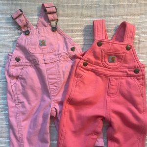 Carhartt pink bib overalls